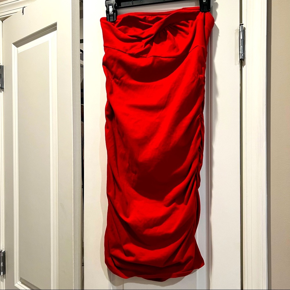 Sexy Mossimo Strapless Red Dress